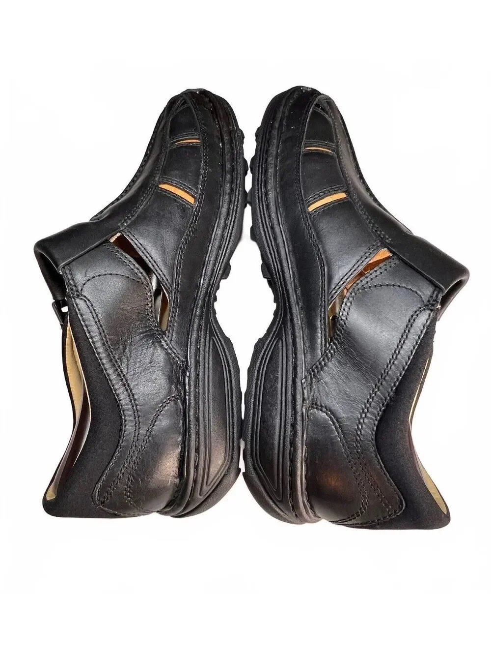 Timberland Altamont Fisherman Sandals 10M Black Leather Slip On Gorpcore Granola